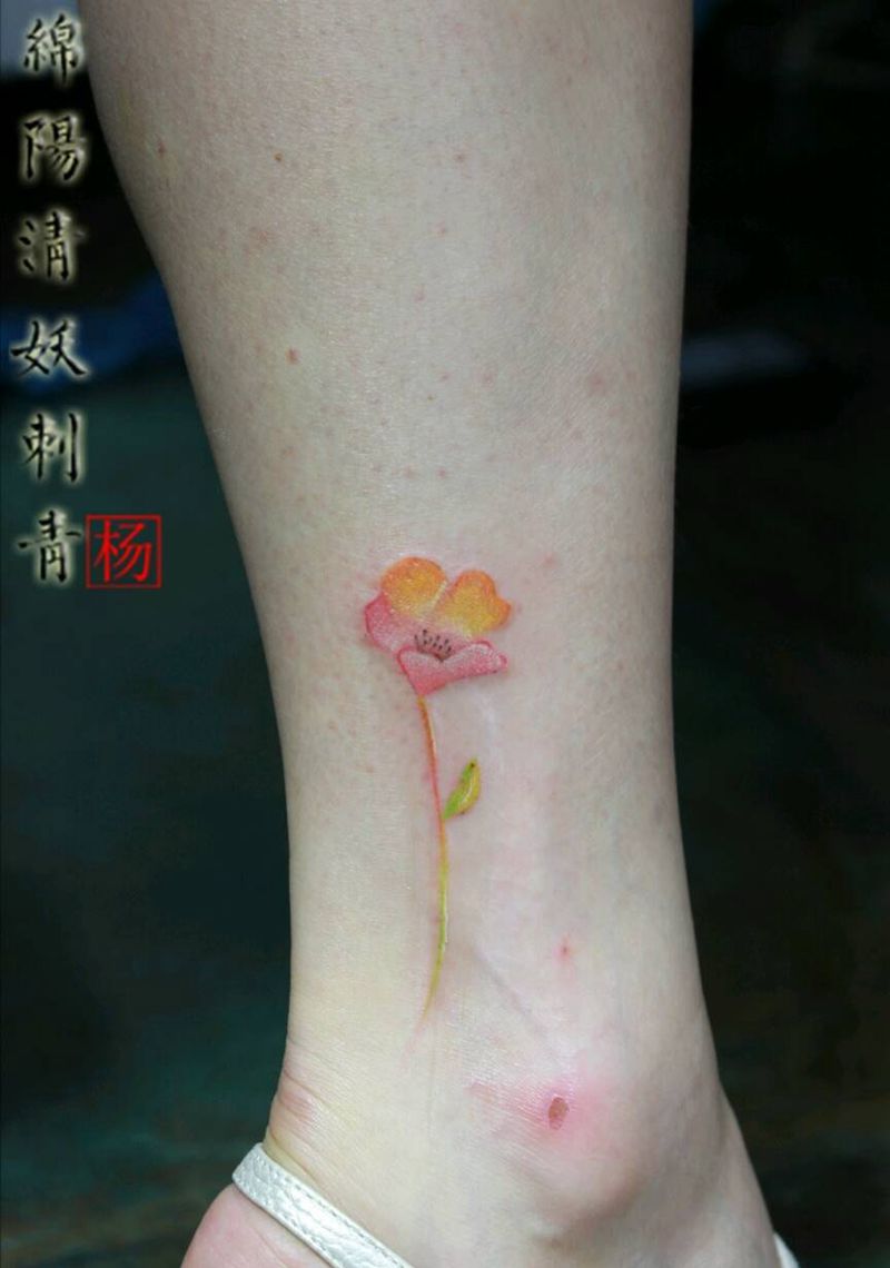 小清新纹身纹身图片_传统肖像清新纹身图案