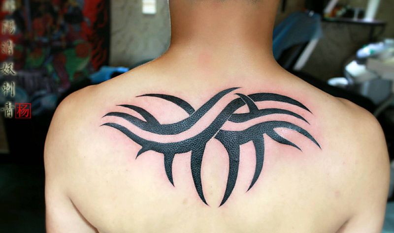 图腾纹身纹身图片_手部传统肖像清新写实字符动物纹身图案