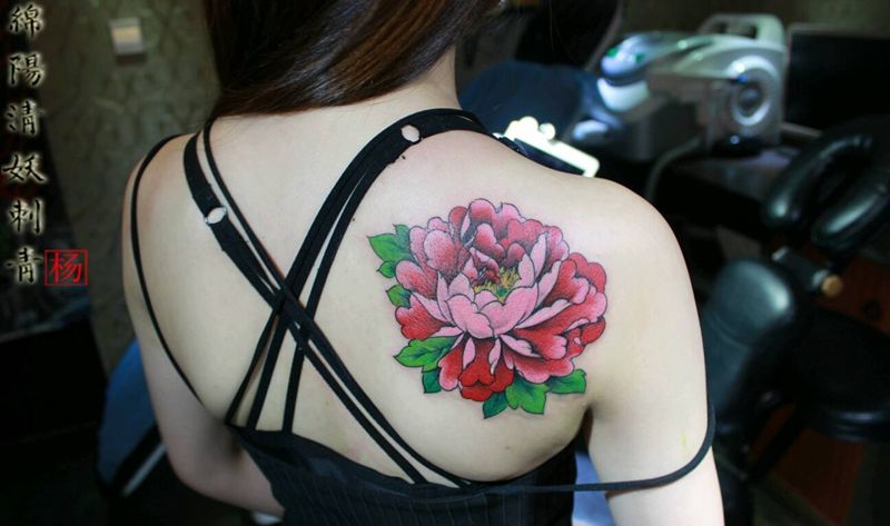 先发几张效果图，后面恢复了再来纹身图片_肩部胸部臀部手部传统习俗贴纸动物纹身图案