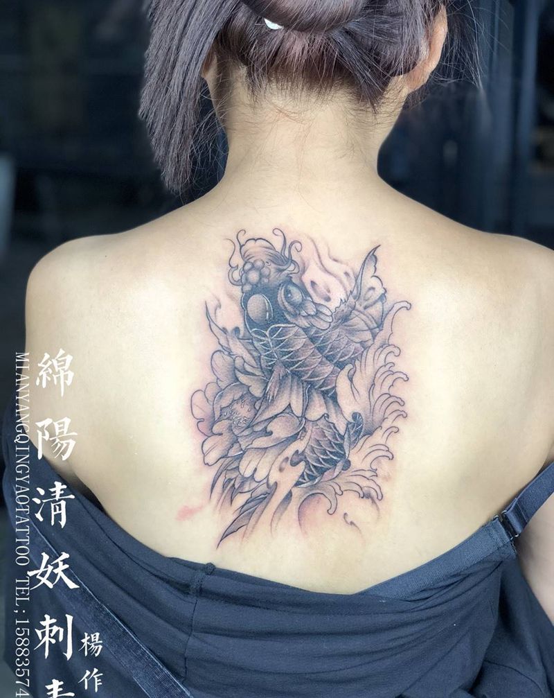 鲤鱼纹身图片