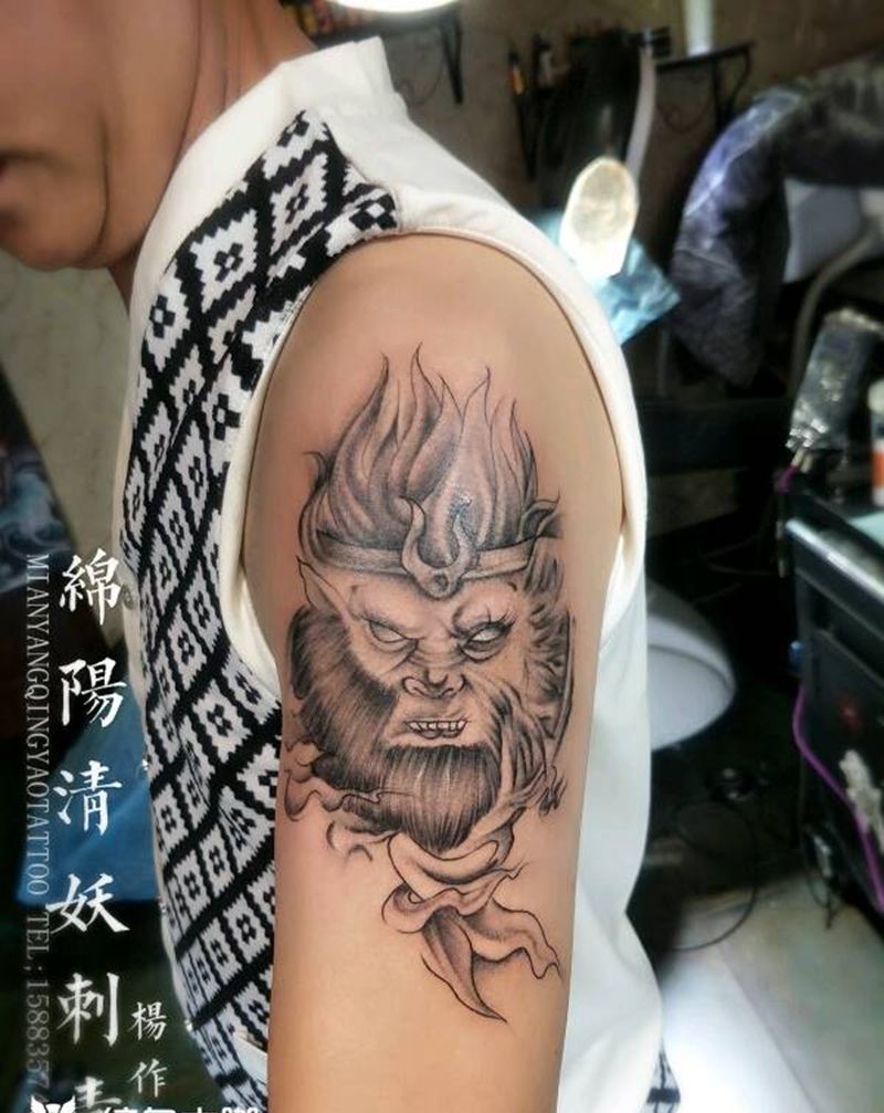 斗战胜佛纹身图片