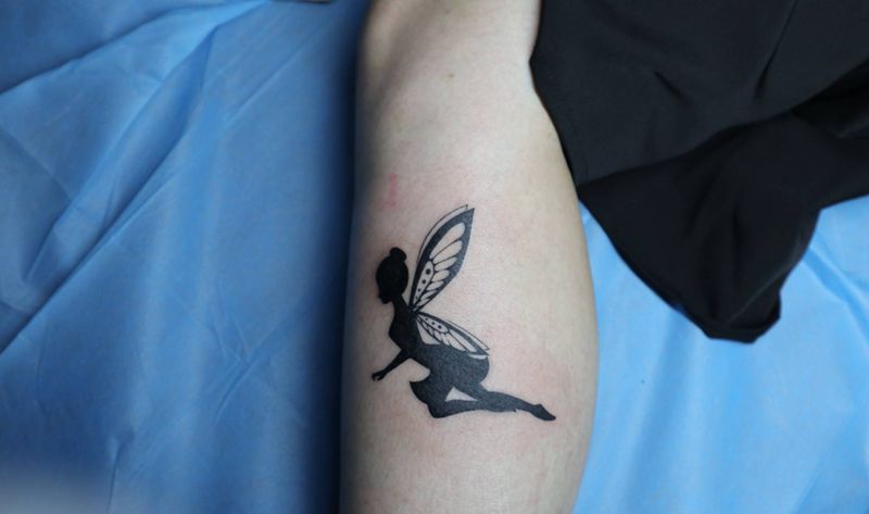 花仙子遮盖疤痕纹身图片