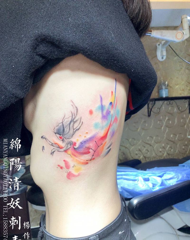 水彩纹身图片