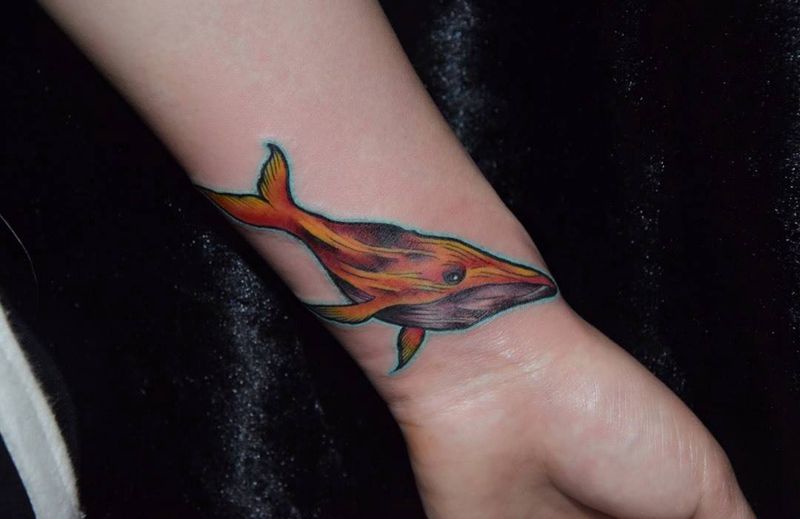 原创设计鲸纹身图片