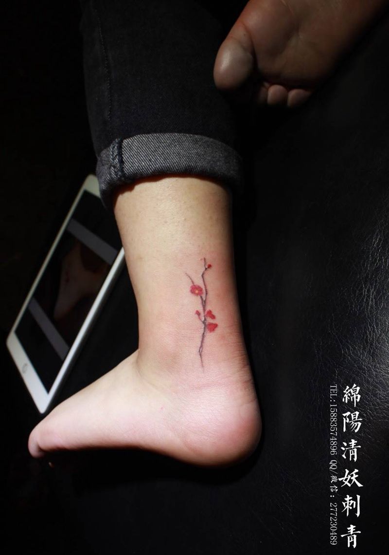 梅花纹身图片