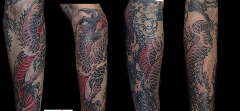 原创设计传统龙纹身图片