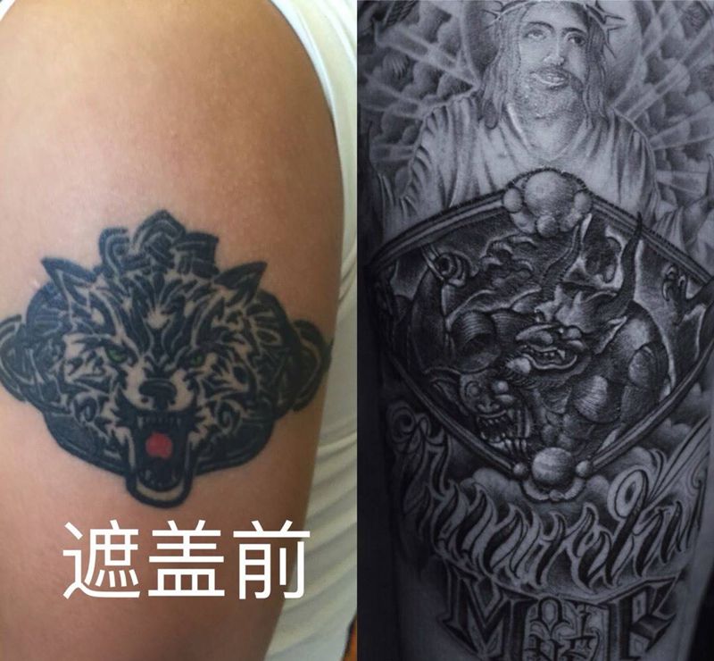 原创遮盖纹身设计纹身图片