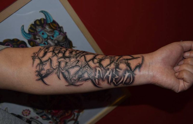 花体原设纹身图片