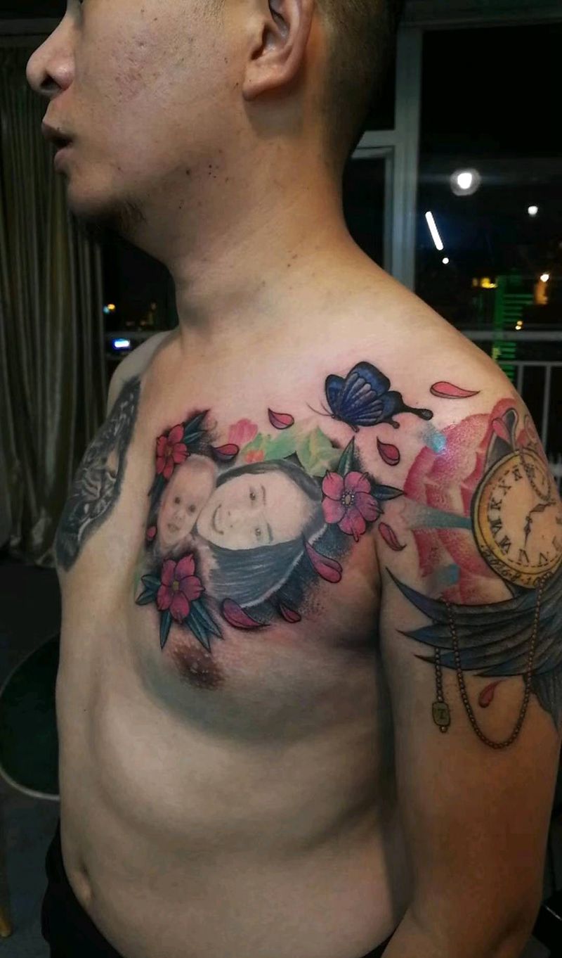 背景添加修改纹身图片