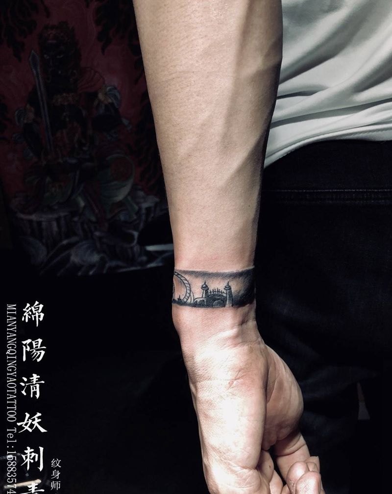 手环纹身 高作品纹身图片