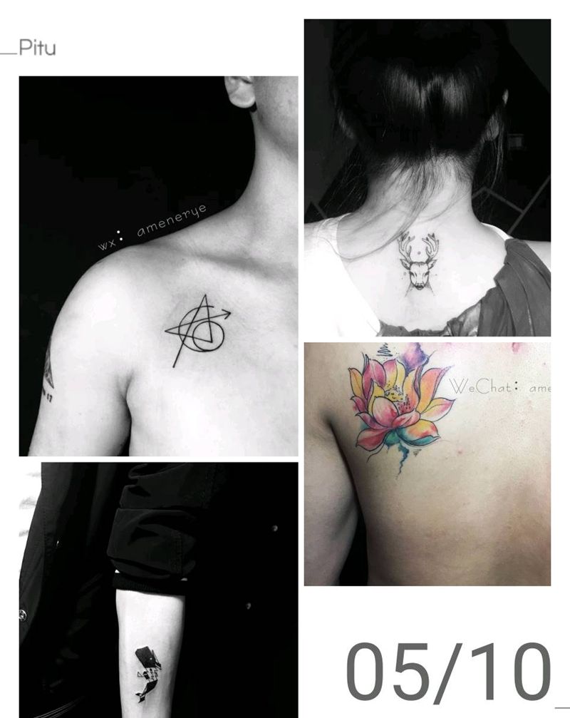 夏天到了，小清新纹身走起纹身图片