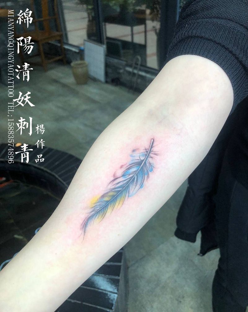羽毛纹身纹身图片