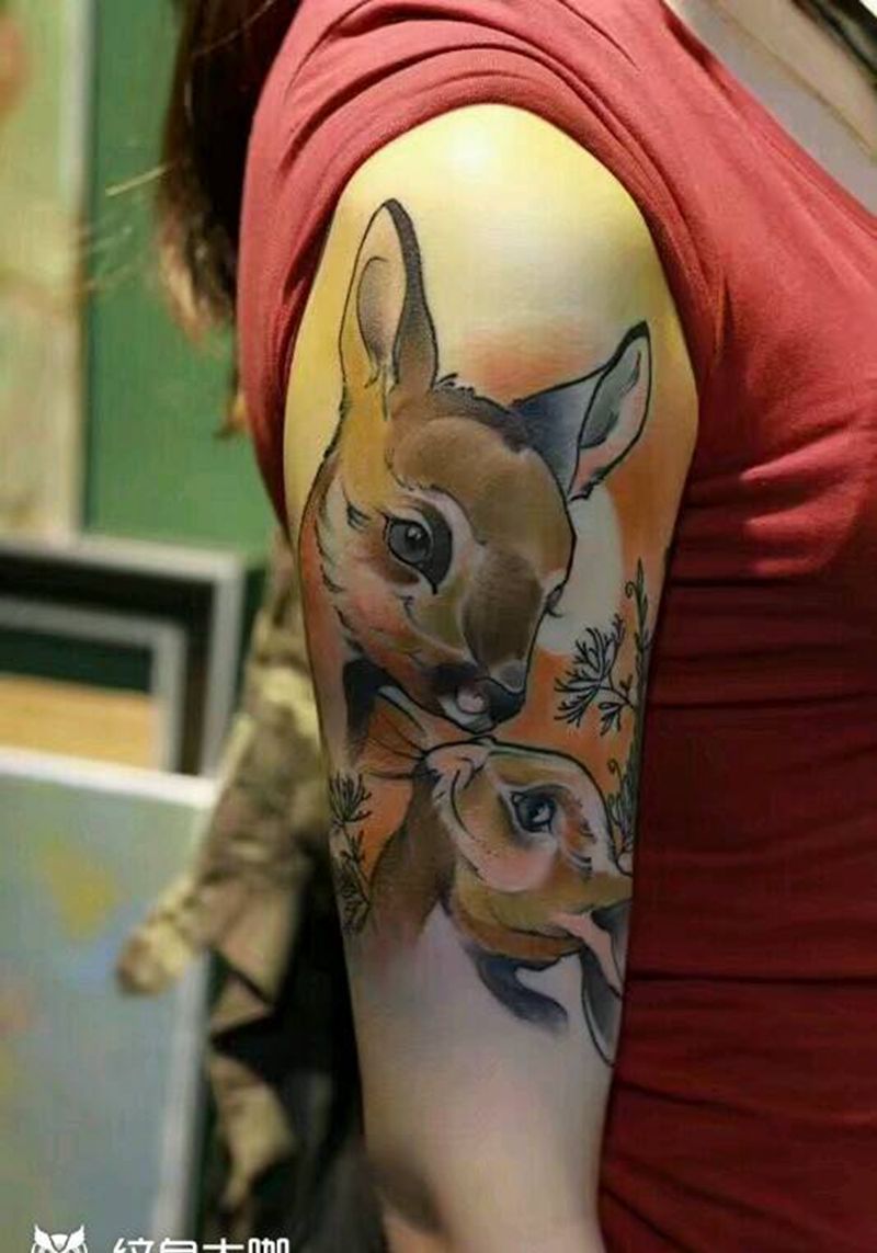 皮肤好纹彩色很好看…纹身图片