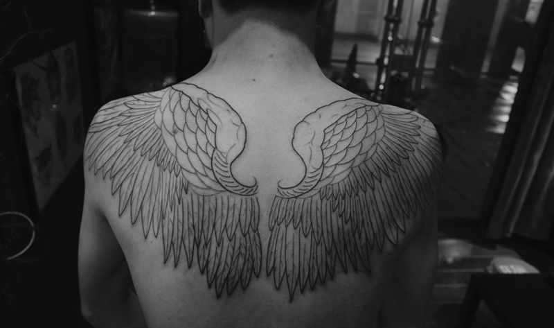 翅膀,by崐纹身图片