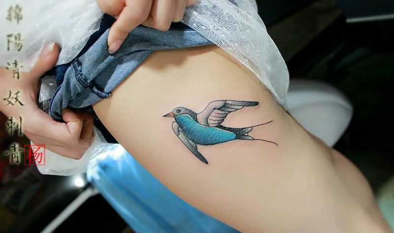 鸟纹身图片
