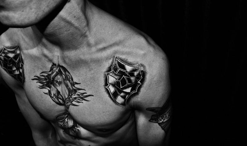 原创设计魔方纹身图片