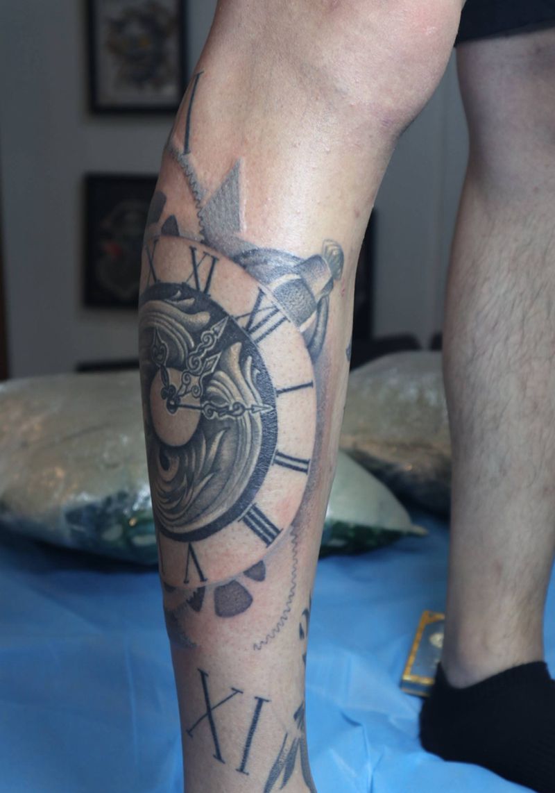 设计包小腿纹身图片