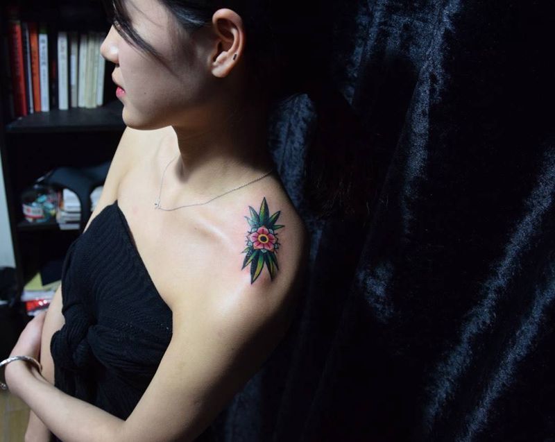 原创设计姐妹花纹身图片