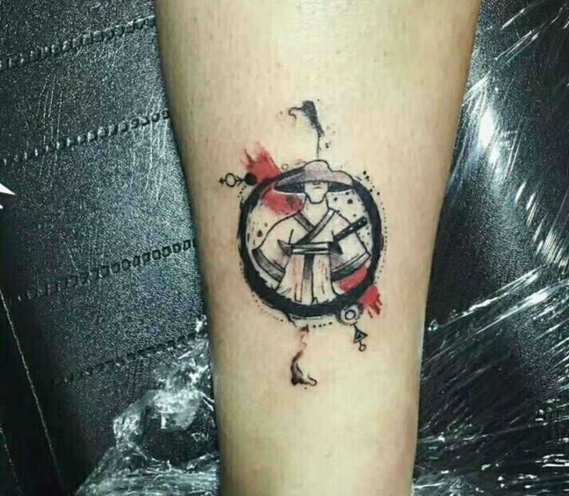 小武士纹身图片