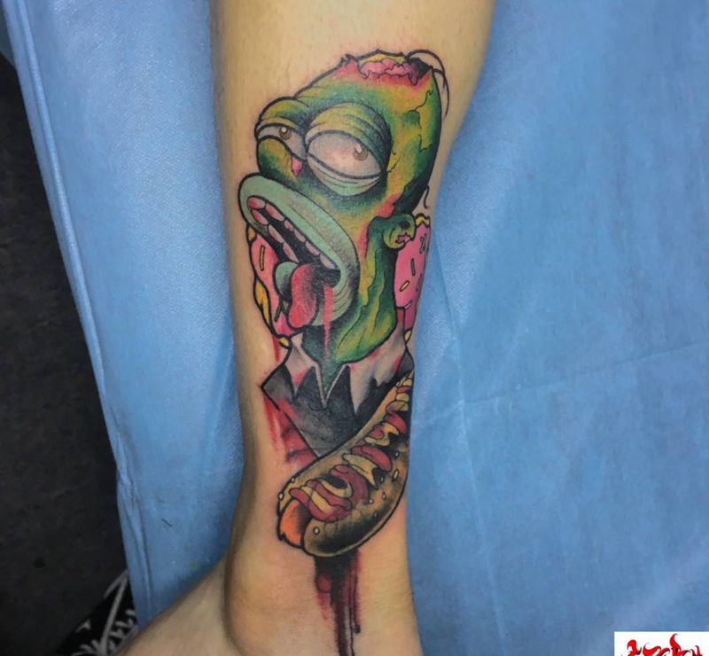 辛普森（遮盖纹身）纹身图片