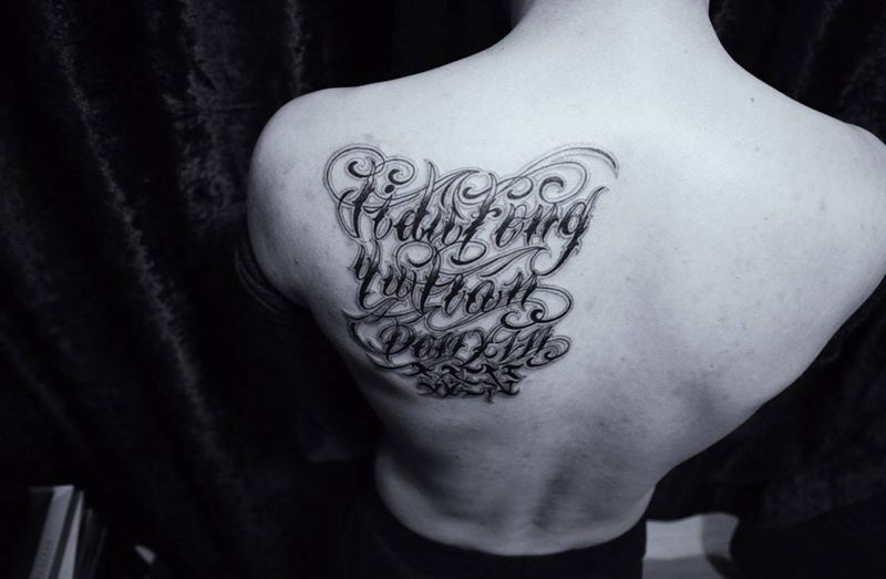 原创设计花体纹身图片