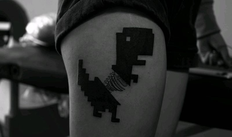 可爱小恐龙纹身图片