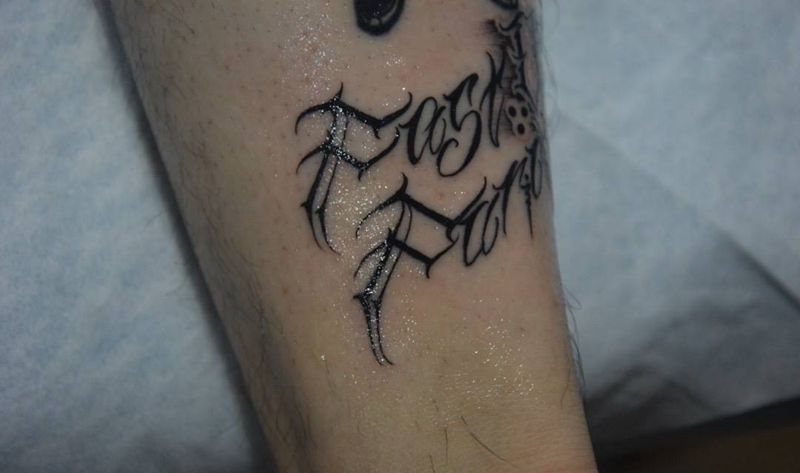 崐，花体设计纹身图片