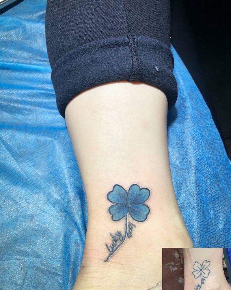 四叶草纹身图片