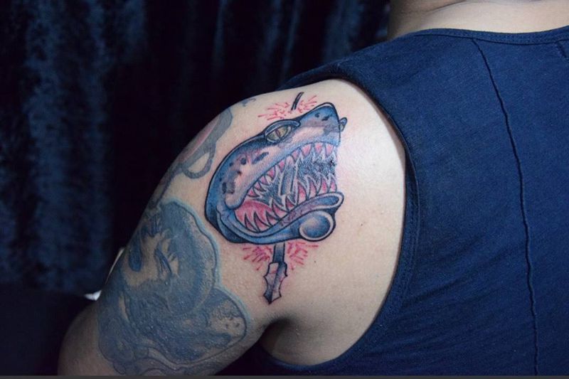 鲨鱼纹身图片