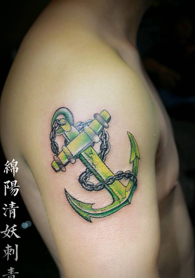 船锚纹身纹身图片