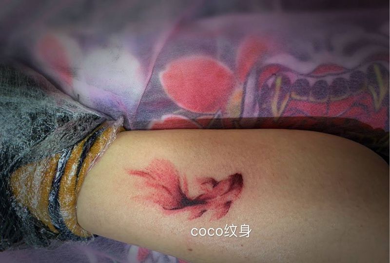 小金鱼儿纹身图片