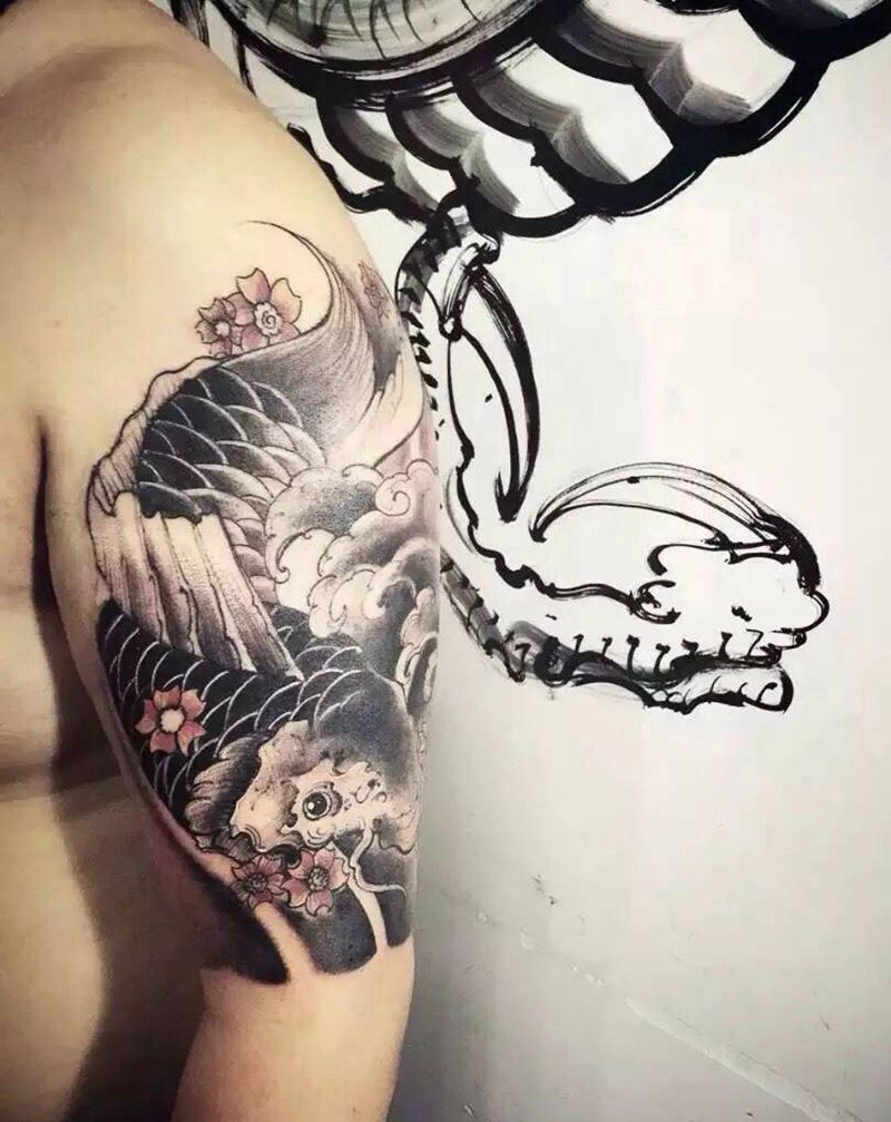 鲤鱼纹身图片