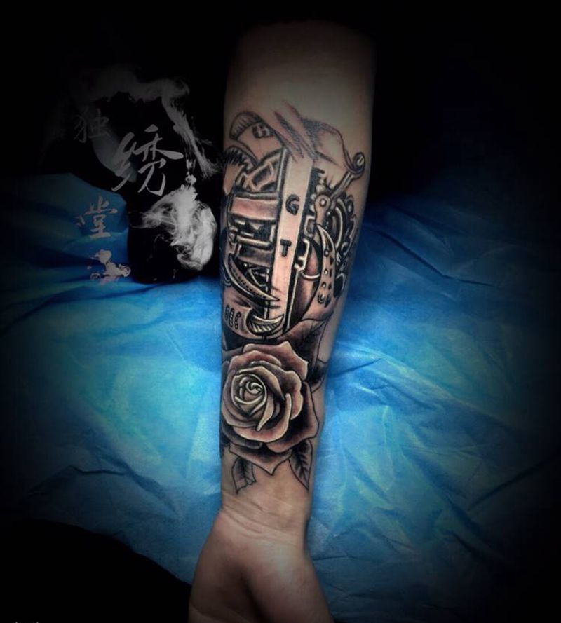 欧美小臂纹身图片_手臂纹身图案