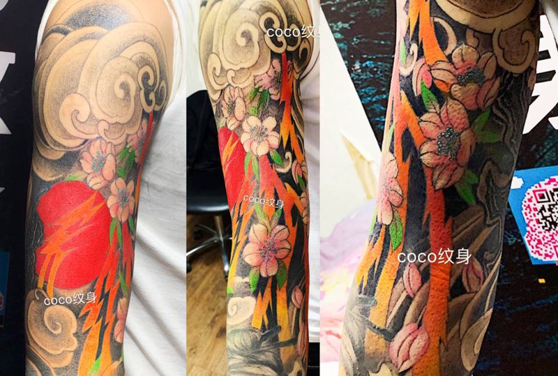 花臂纹身图片_手臂纹身图案