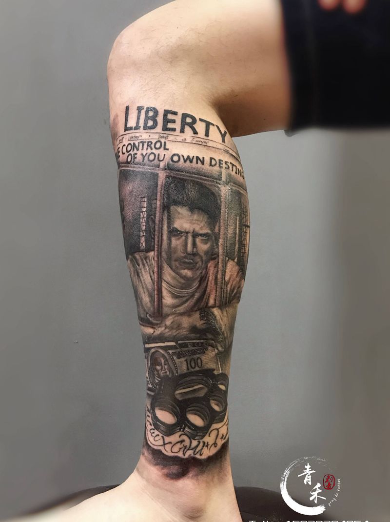 麦克纹身图片_欧美写实纹身图案