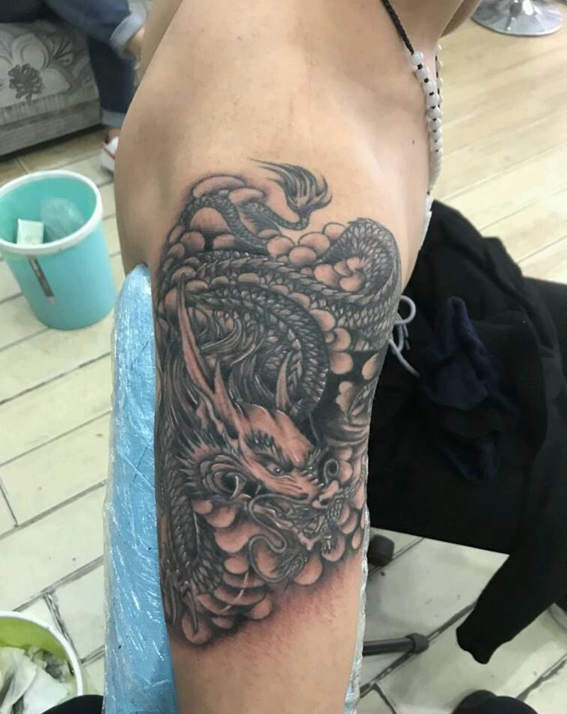 线条不是我纹的，在我这修改上色纹身图片