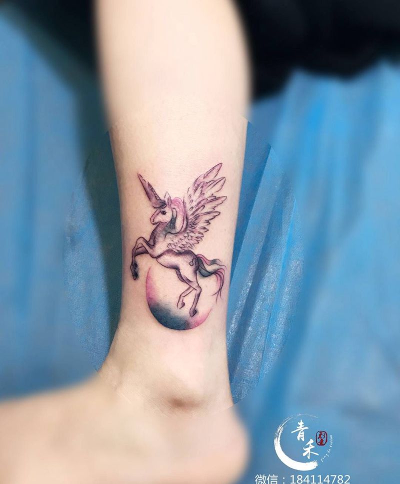 独角兽纹身图片