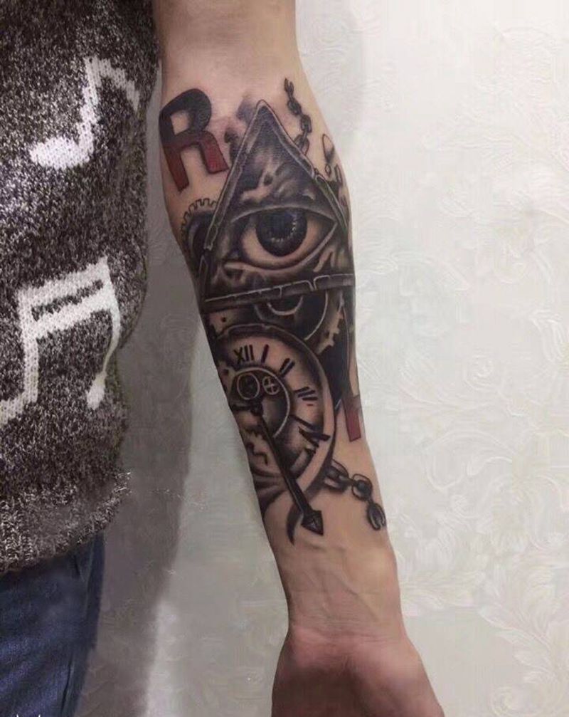 全视之眼纹身图片