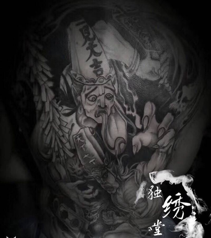黑白无常纹身图片
