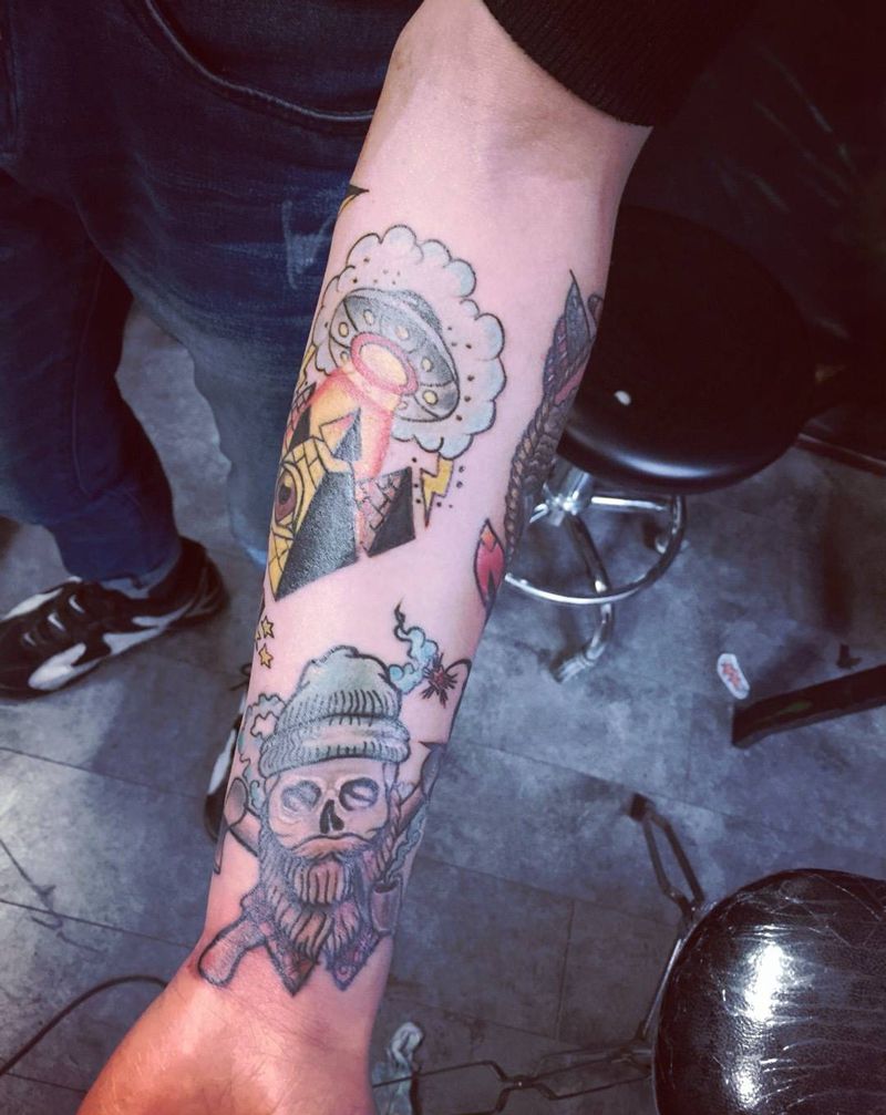 欧美花臂来一发纹身图片