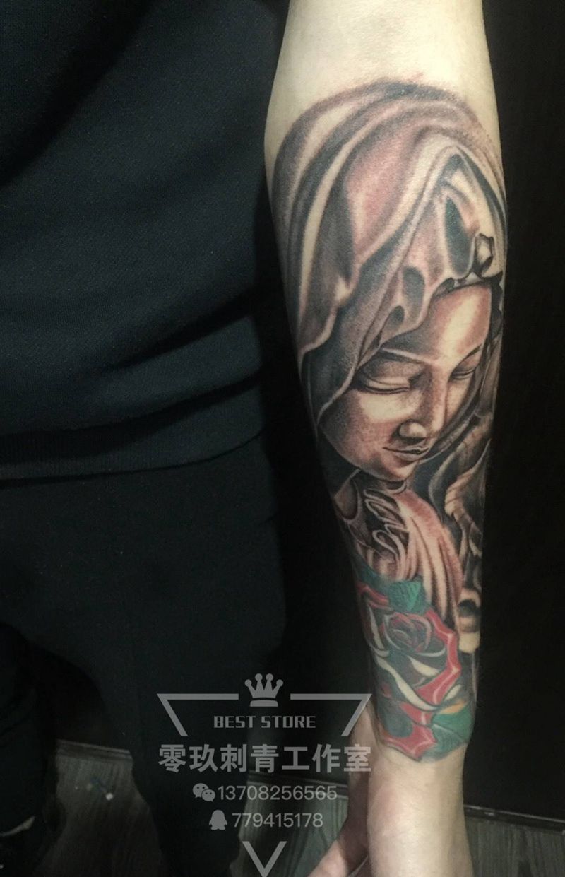 圣母纹身图片