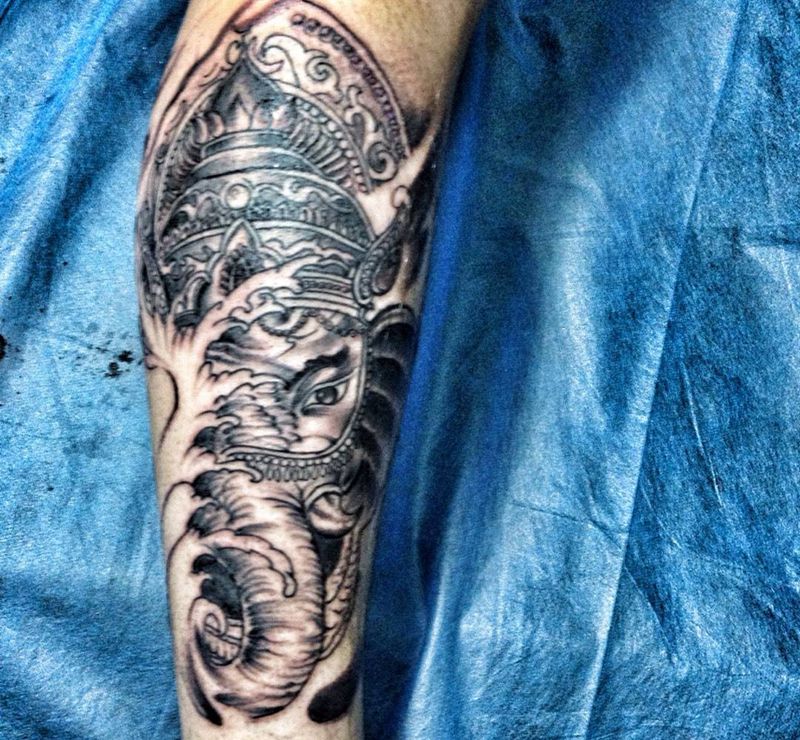 象神纹身图片
