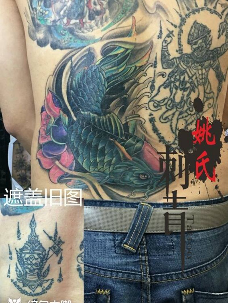 强力遮盖纹身图片