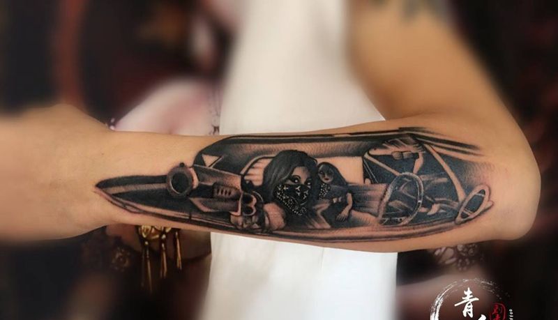 写实纹身图片_写实欧美纹身图案