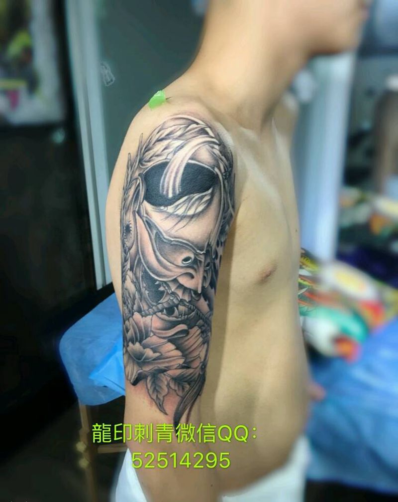 大臂般若完成纹身图片