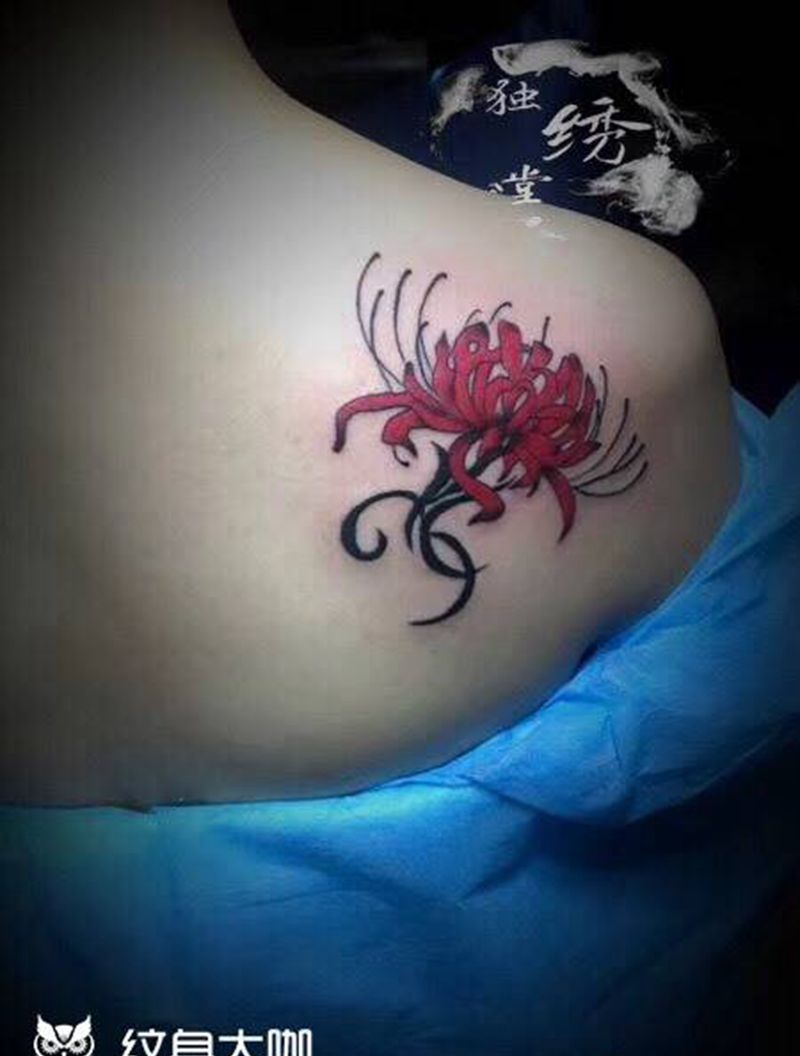 彼岸花纹身图片
