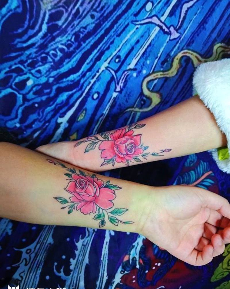 花纹身图片_手臂纹身图案