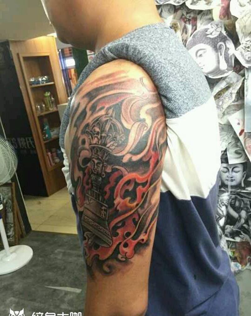 未完成纹身图片