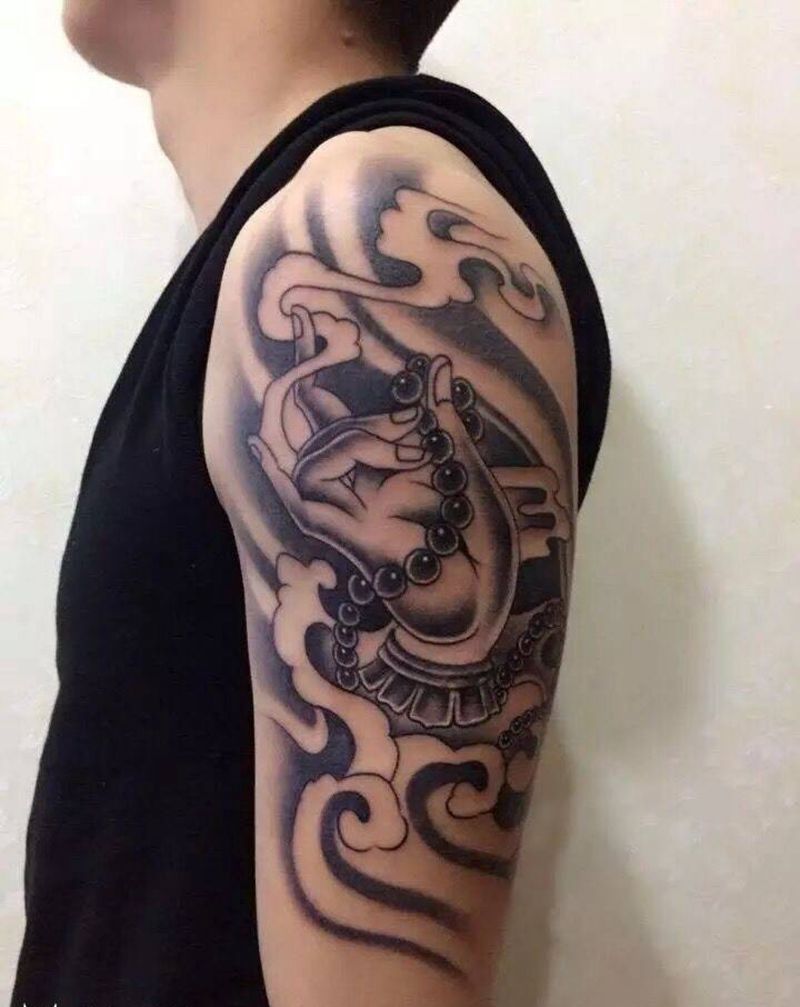 佛手纹身图片