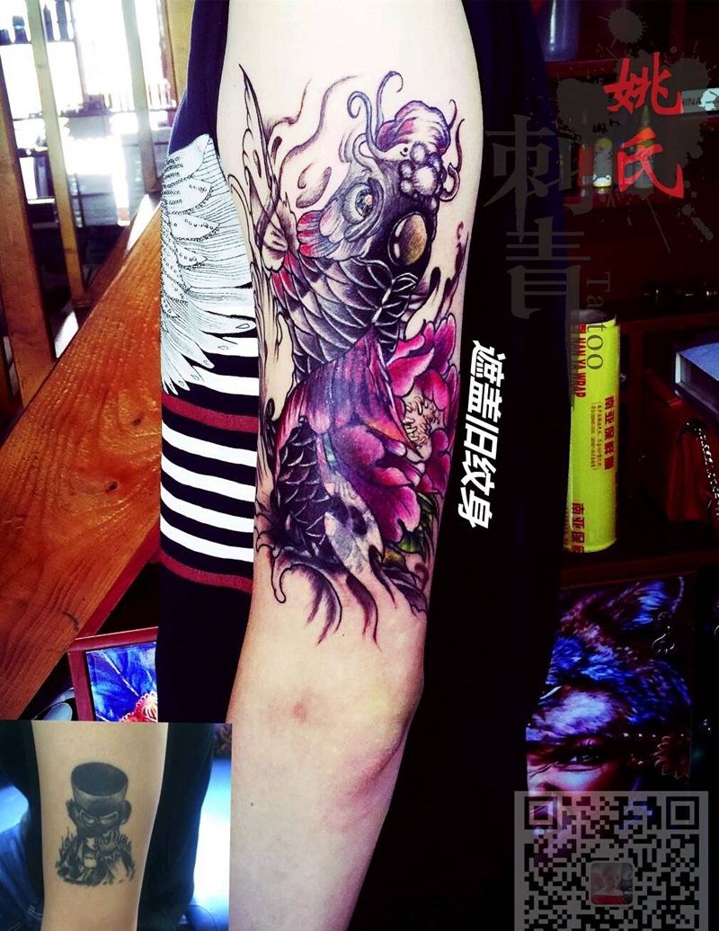 遮盖旧图纹身图片